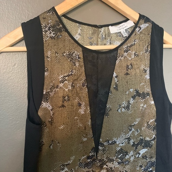 100% Silk Robert Rodriguez Blouse- Small - Picture 2 of 6
